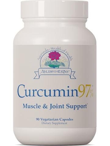 Curcumin 97%, 90 vcaps, Ayush Herbs