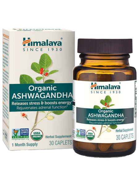 ** 6 PACK ** Himalaya Herbal Healthcare, Organic Ashwagandha, 30 Caplets