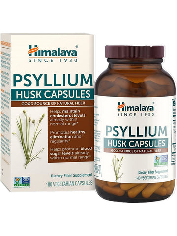 ** 6 PACK ** Himalaya Herbal Healthcare, Psyllium, Husk Capsules, 180 Vegetarian Capsules