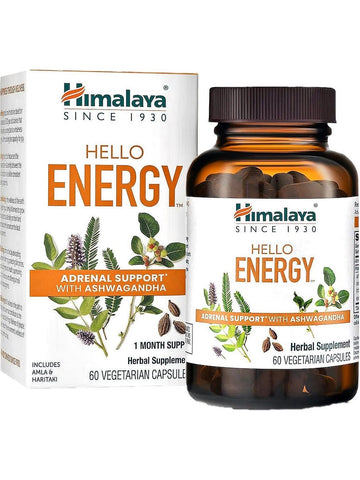 ** 6 PACK ** Himalaya Herbal Healthcare, Hello Energy, 60 Vegetarian Capsules
