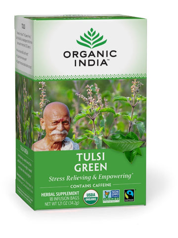 Tulsi Green Tea, 18 ct, Organic India