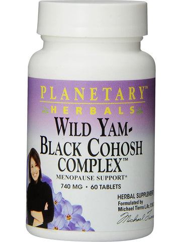 Planetary Herbals, Wild Yam-Black Cohosh Complex 740 mg, 60 Tablets