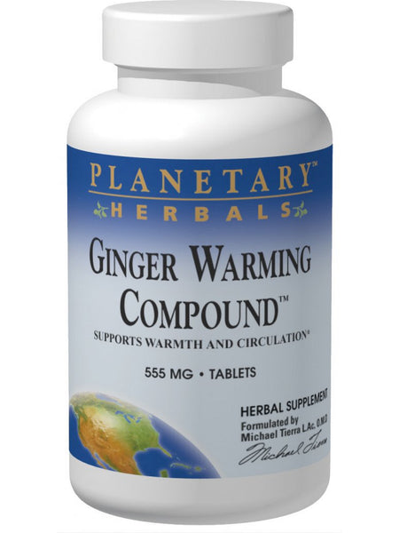 Planetary Herbals, Ginger Warming Compound™ 530 mg, 90 Tablets