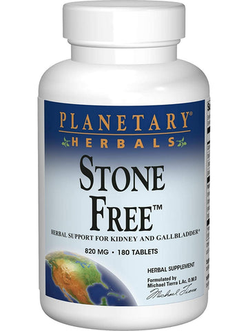 Planetary Herbals, Stone Free® 820 mg, 180 Tablets