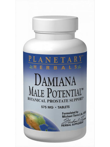 Planetary Herbals, Damiana Male Potential™ 575 mg, 90 Tablets
