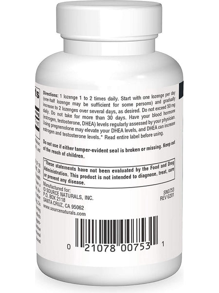 Source Naturals, Pregnenolone 25 mg, Cherry, 120 lozenges