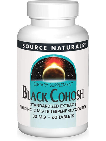 Source Naturals, Black Cohosh Standardized Extract 80 mg, 60 tablets