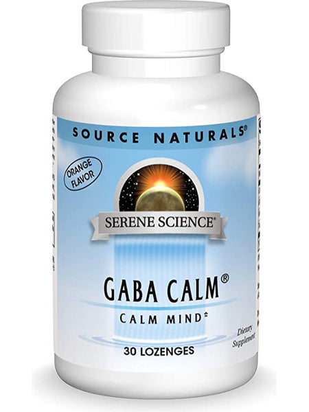 Source Naturals, Serene Science® GABA Calm Mind Orange, 30 lozenges
