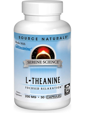 Source Naturals, Serene Science® L-Theanine 200 mg, 30 capsules