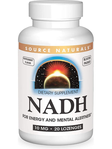 Source Naturals, NADH 10 mg, Peppermint, 20 lozenges