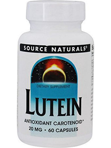 Source Naturals, Lutein 20 mg, 60 capsules