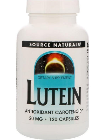 Source Naturals, Lutein 20 mg, 120 capsules