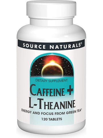 Source Naturals, Caffeine + L-Theanine, 120 tablets