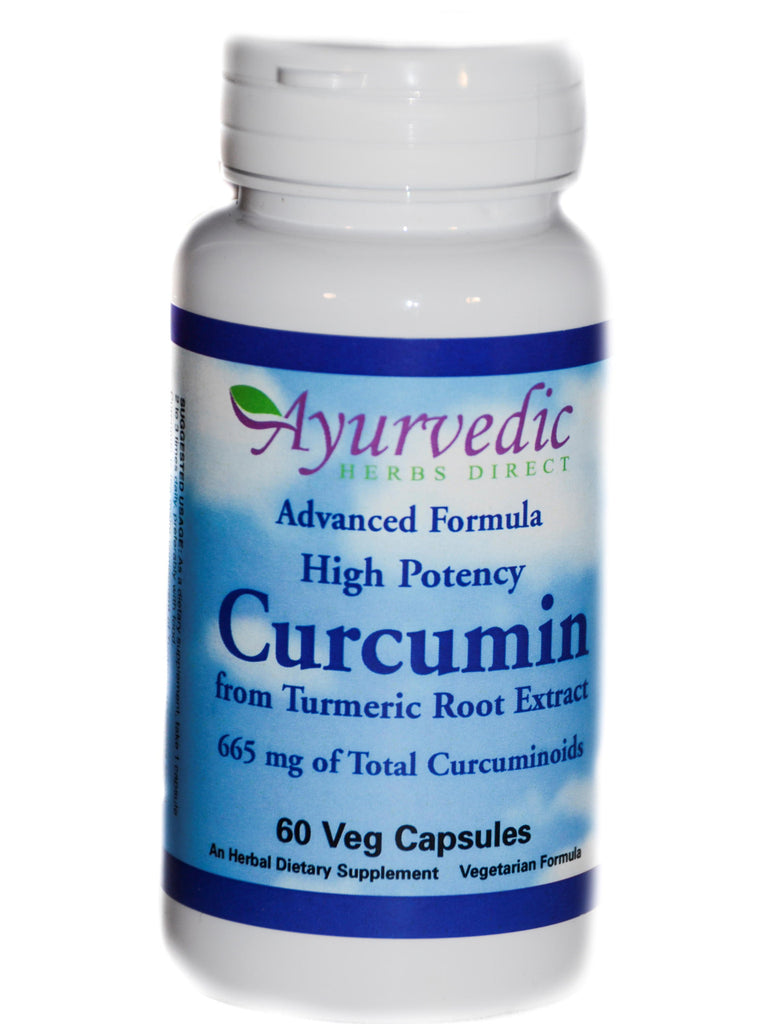 Advanced Formula Turmeric, Curcumin Extract, 60 ct, Ayurvedic Herbs Direct