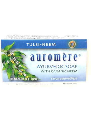 Auromere, Ayurvedic Bar Soap Tulsi Neem, 0.6 oz