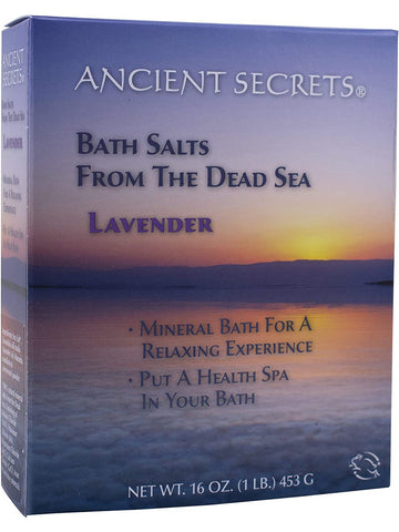 Ancient Secrets, Bath Salts From The Dead Sea Lavender, 1 lb