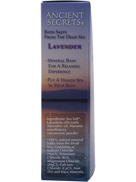 Ancient Secrets, Bath Salts From The Dead Sea Lavender, 1 lb