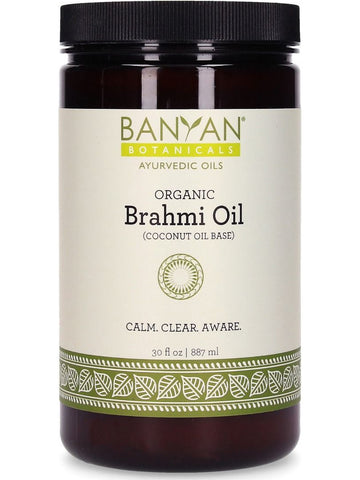 Banyan Botanicals, Brahmi Oil (Coconut Oil Base), 30 fl oz