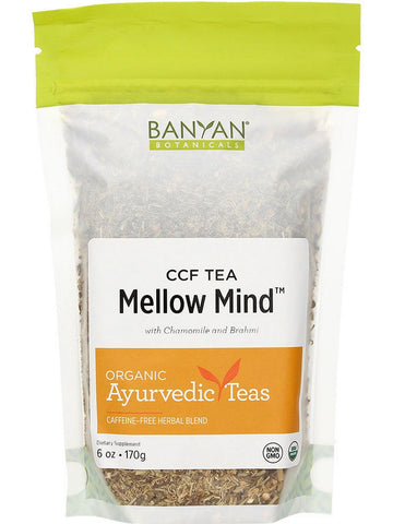 Banyan Botanicals, Mellow Mind™, CCF Tea With Chamomile And Brahmi, 6 oz