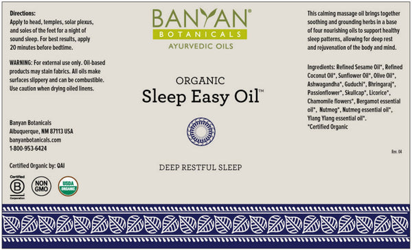 Banyan Botanicals, Sleep Easy Oil, 4 fl. oz