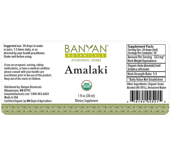 Banyan Botanicals, Amalaki, Liquid Extract, 1 fl oz
