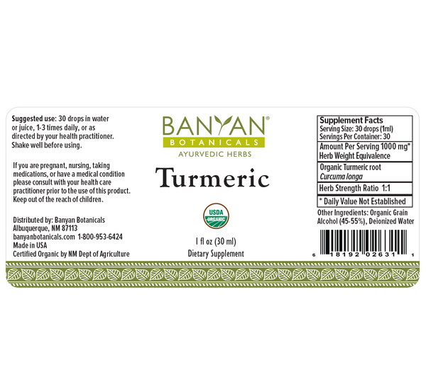 Banyan Botanicals, Turmeric, Liquid Extract, 1 fl oz