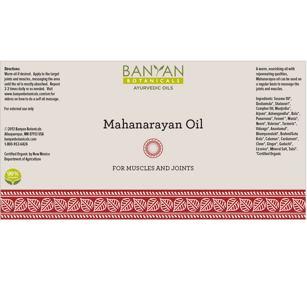 Banyan Botanicals, Mahanarayan Oil, 12 fl oz