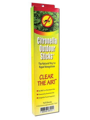 Citronella Outdoor Sticks, 10 ct, Neem Aura