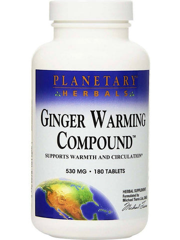 Planetary Herbals, Ginger Warming Compound™ 530 mg, 180 Tablets