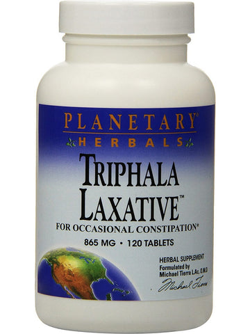 Planetary Herbals, Triphala Laxative 865 mg, 120 Tablets