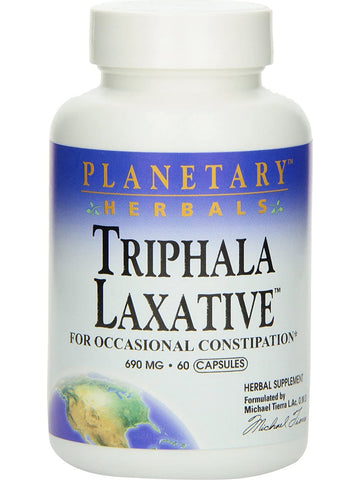 Planetary Herbals, Triphala Laxative 690 mg, 60 Capsules