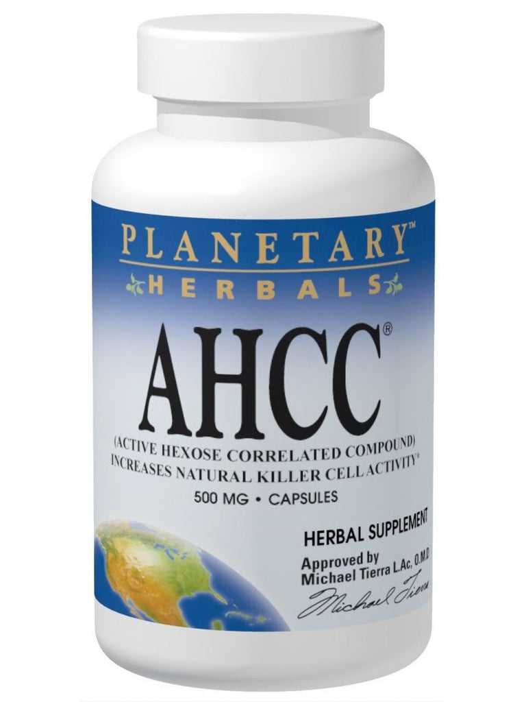 Planetary Herbals, AHCC Active Hexose Correlated Compound 500mg, 60 ct