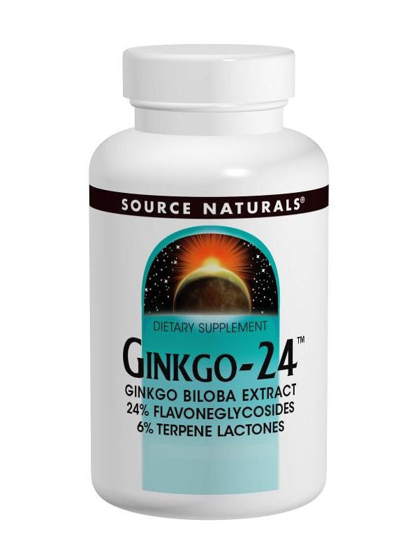 Source Naturals, Ginkgo-24 Ginkgo Biloba Ext, 120mg, 60 ct