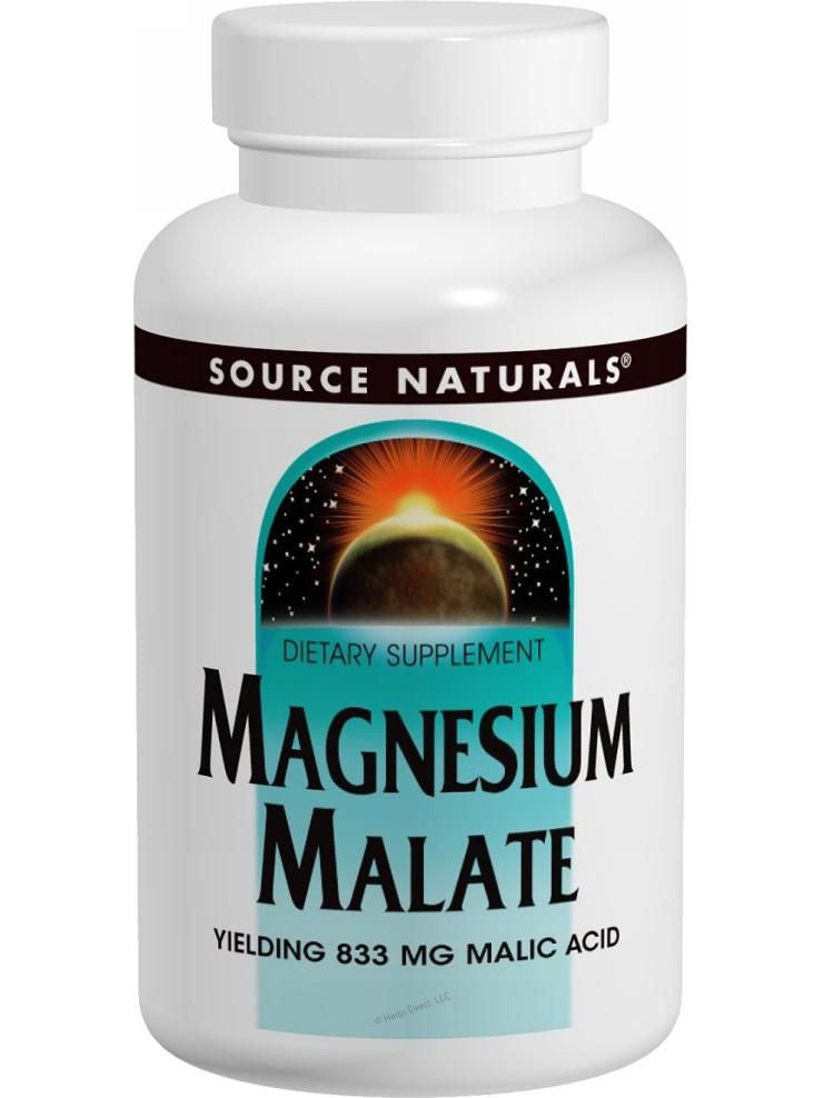 Source Naturals, Magnesium Malate, 1250mg, 90 ct