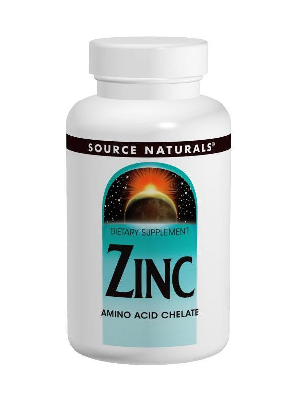 Source Naturals, Zinc Chelate, 50mg elemental, 250 ct