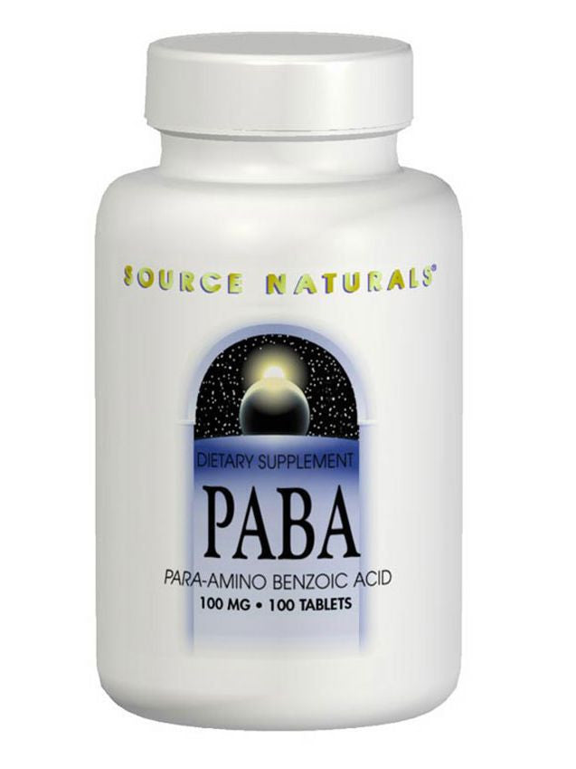 Source Naturals, PABA, 100mg, 250 ct