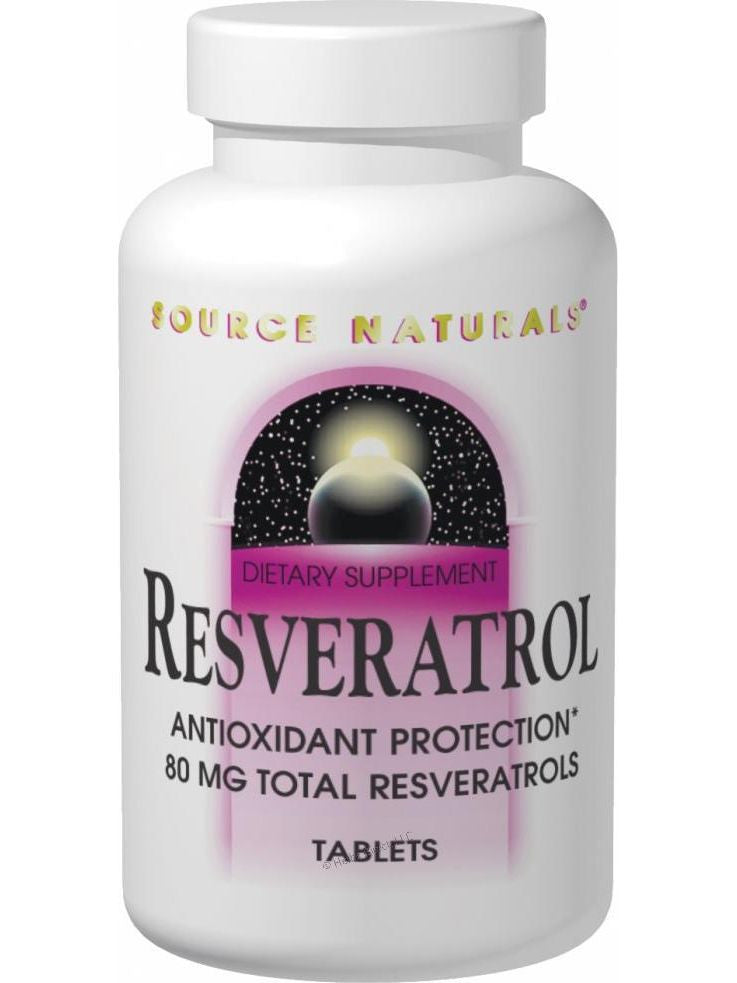 Source Naturals, Resveratrol, 40mg 8% Standardized Extract, 60 ct