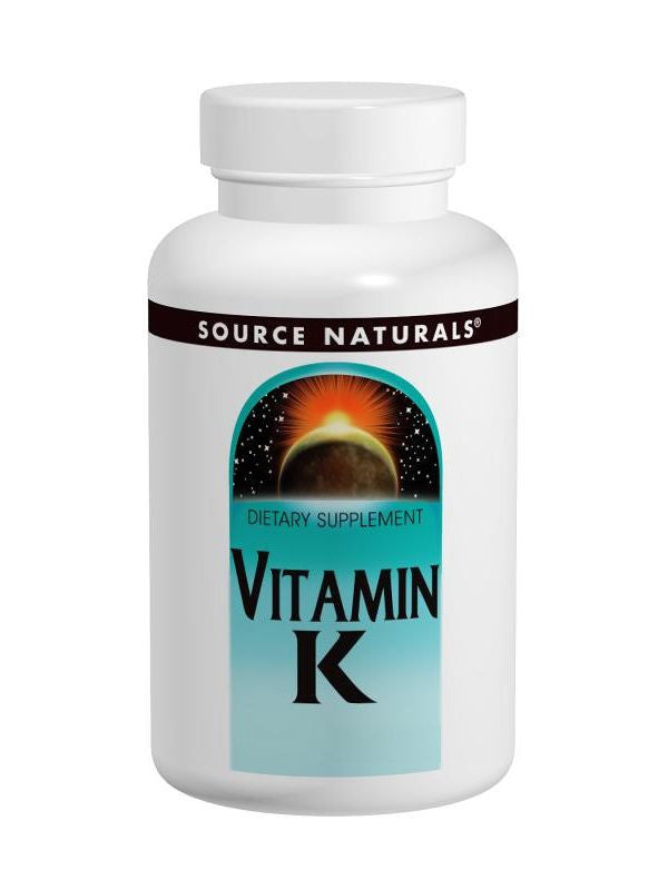 Source Naturals, Vitamin K 500mcg, 100 ct