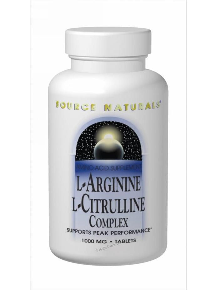 Source Naturals, L-Arginine L-Citrulline Complex, 120 ct