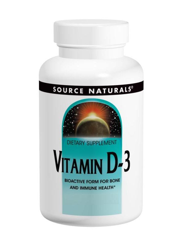 Source Naturals, Vitamin D-3 5000 IU, 100 softgels