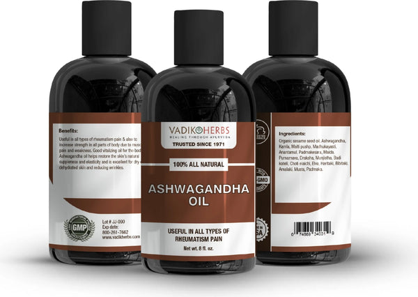 Vadik Herbs, Ashwagandha Massage Oil, 4 fl oz