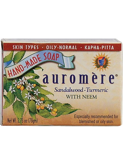 Sandalwood-Turmeric Soap, 2.75 oz, Auromere