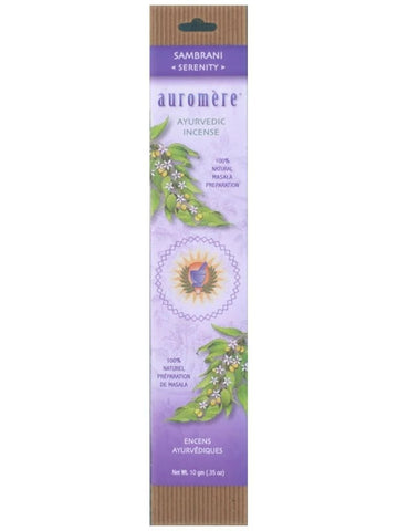 Auromere, Ayurvedic Incense Sambrani, 10 g, 10 sticks