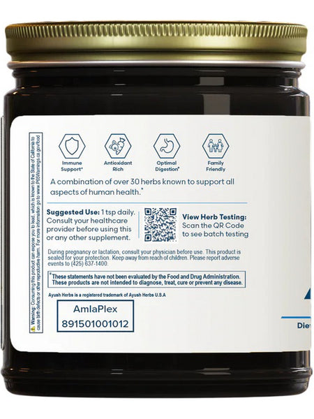 Ayush Herbs, Amla Plex, 10.6 oz