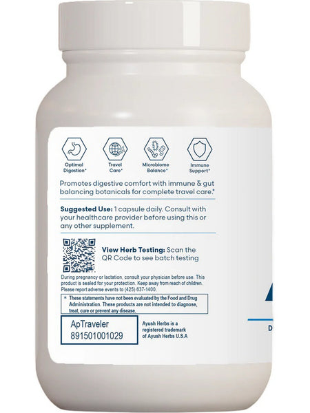 Ayush Herbs, AP Traveler, 90 Vegetable Capsules