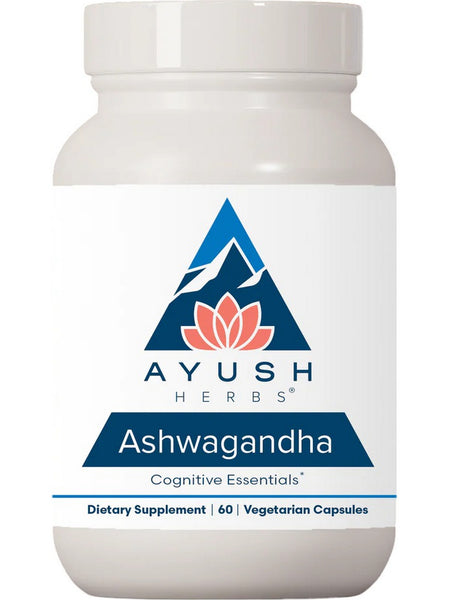 Ayush Herbs, Ashwagandha, 60 Vegetarian Capsules