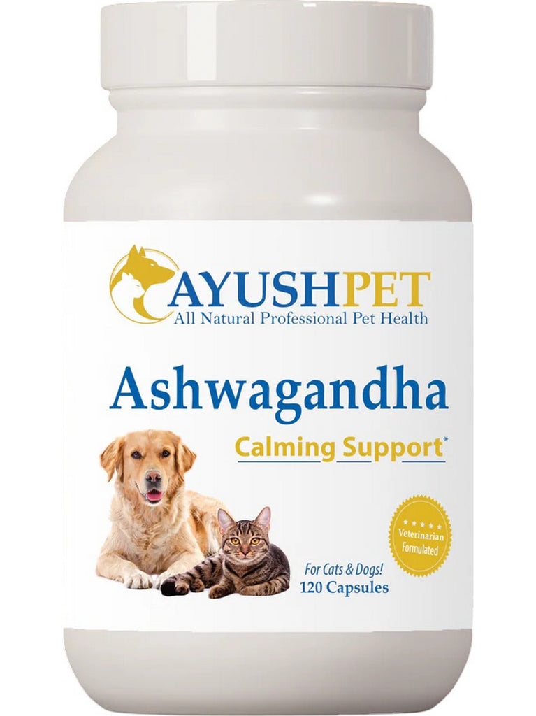 Ayush Herbs, Pet Ashwagandha, 120 Capsules