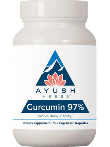 Ayush Herbs, Curcumin 97%, 90 Vegetable Capsules