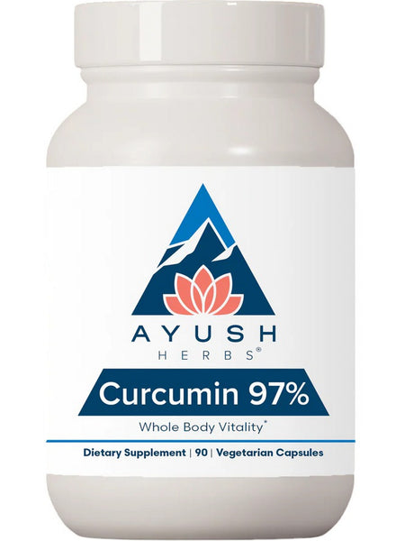 Ayush Herbs, Curcumin 97%, 90 Vegetable Capsules
