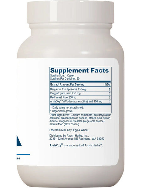 Ayush Herbs, Guggal-Lip Plus, 90 Caplets